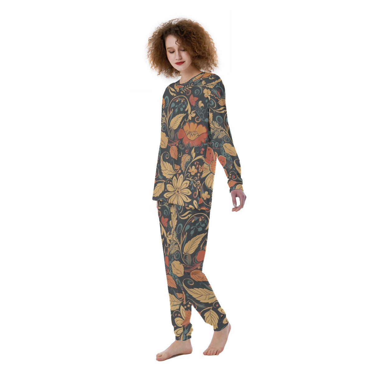Antique Floral 100% Cotton Pajama Set | Hypoallergenic - Allergy Friendly - Naturally Free
