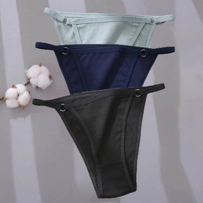 Berry Bliss 3 Pcs G-String Cotton Underwear | Hypoallergenic - Allergy Friendly - Naturally Free