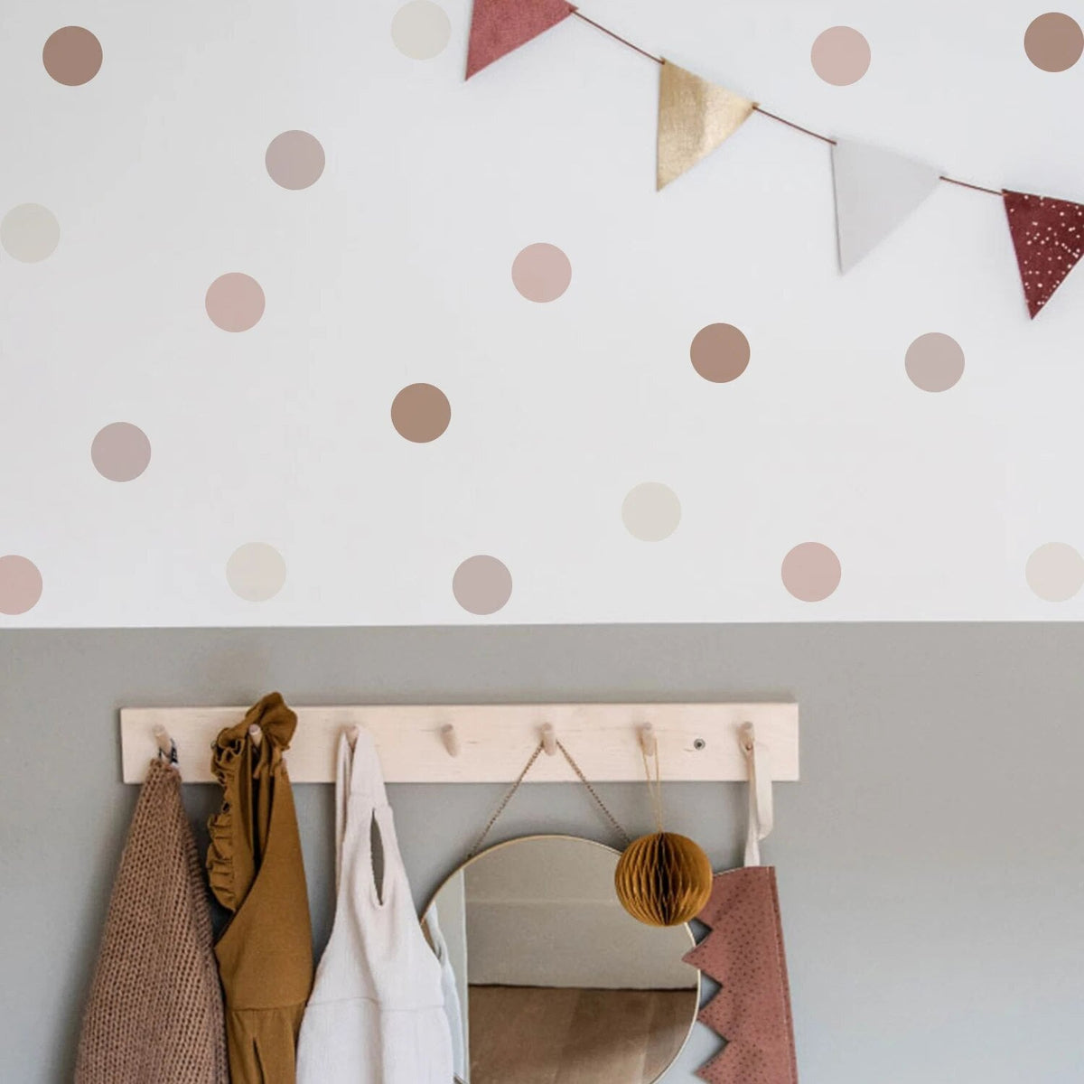Boho Dots Wall Stickers | Hypoallergenic - Allergy Friendly - Naturally Free