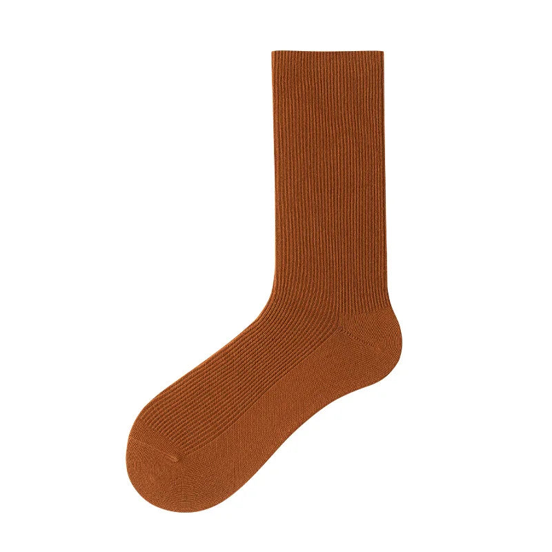 Cocoa Hues Solid Cotton Womens Socks | Hypoallergenic - Allergy Friendly - Naturally Free