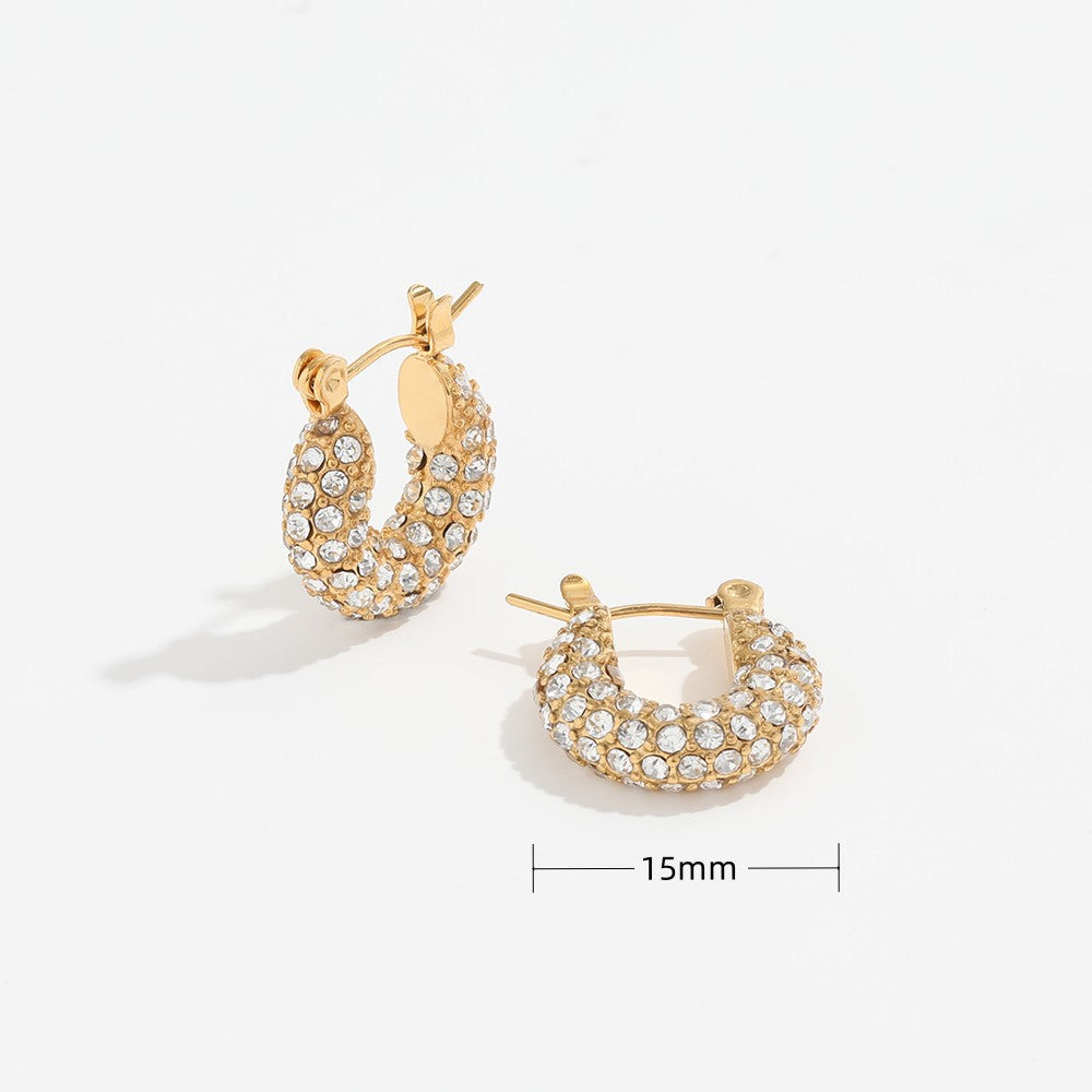Diamond Dewdrops 18K Earrings | Hypoallergenic - Allergy Friendly - Naturally Free