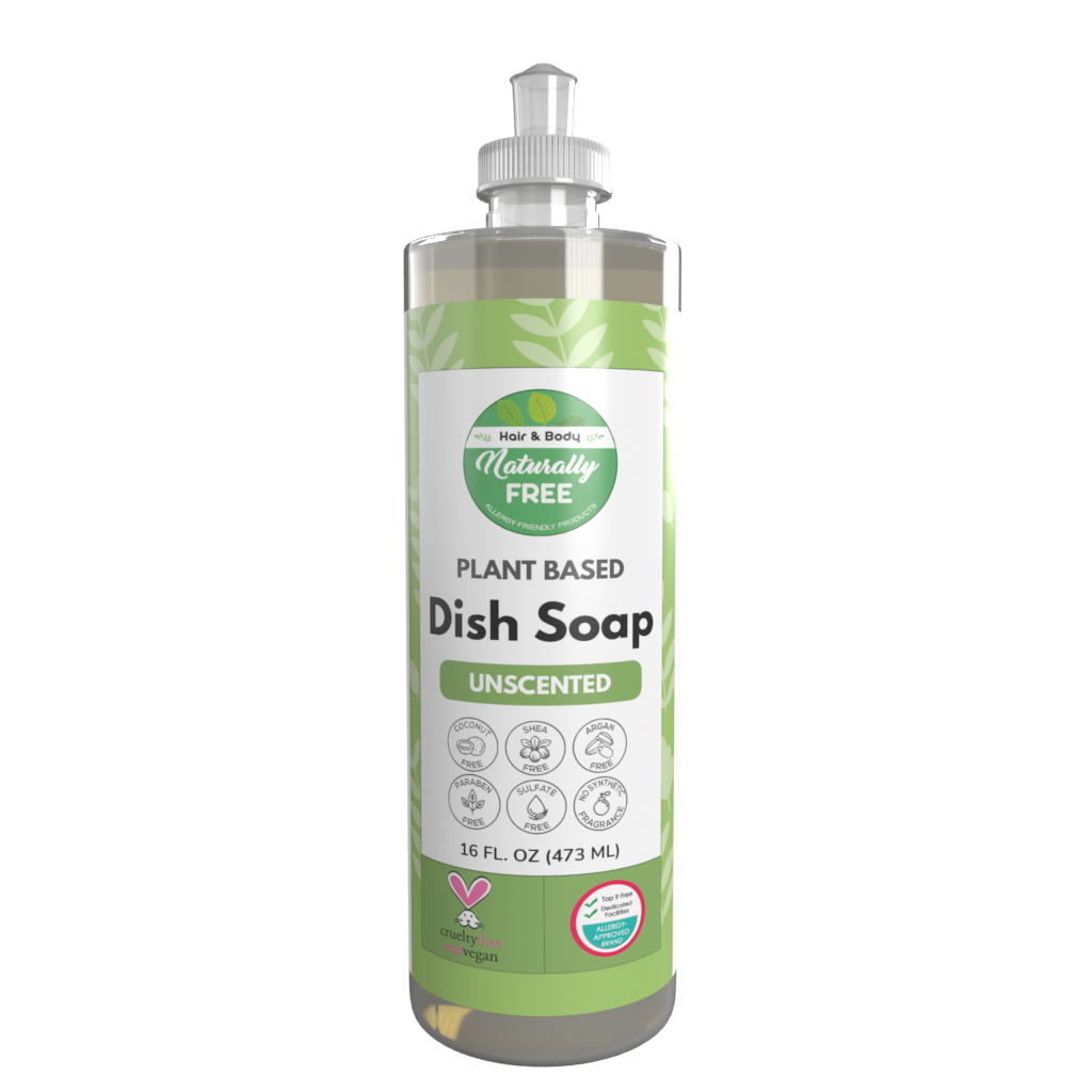 Dish Soap - Unscented | Hypoallergenic - Allergy Friendly - Naturally Free