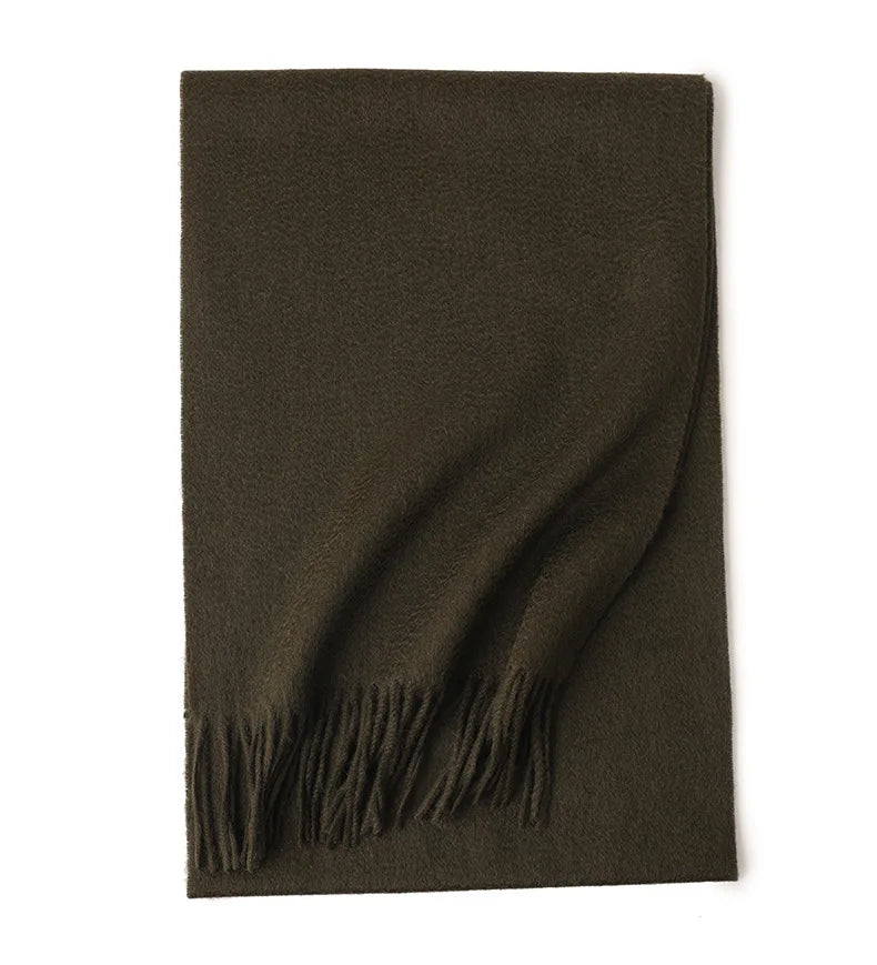 Earthy Tones Tassle Cashmere Womens Scarf | Hypoallergenic - Allergy Friendly - Naturally Free