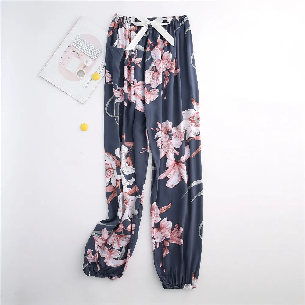 Garden Prints Viscose Womens Pajama Pants | Hypoallergenic - Allergy Friendly - Naturally Free