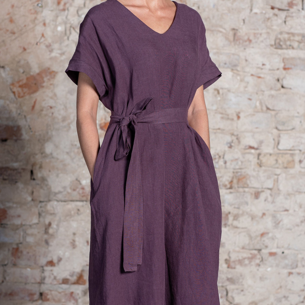 MENIQUE Loose Dress Joelle Shadow Purple