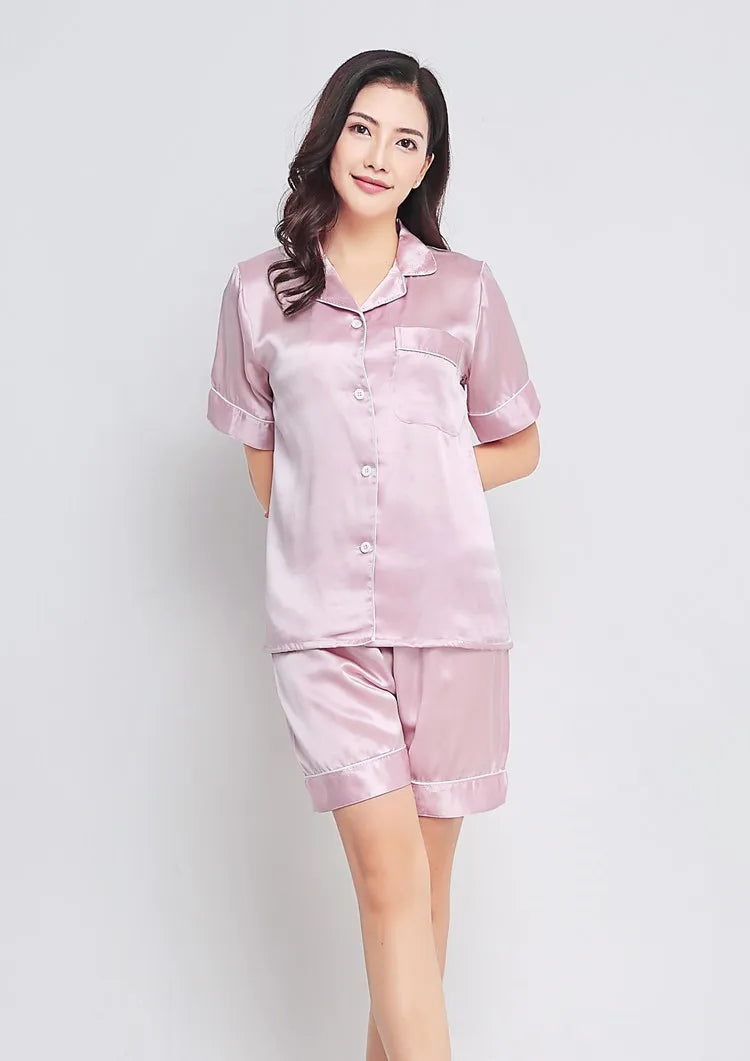 Lilac Lavender 22MM 100% Mulberry Silk Pajama Set | Hypoallergenic - Allergy Friendly - Naturally Free