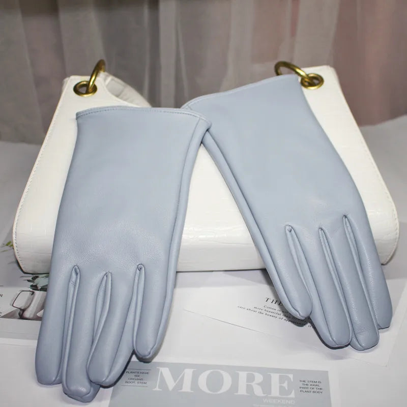 Midnight Noir Vegan Leather Womens Gloves | Hypoallergenic - Allergy Friendly - Naturally Free