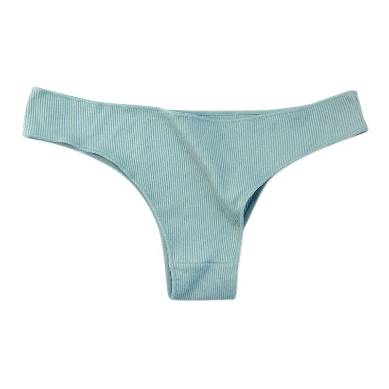 Natural Elements 4Pcs Thong Cotton Womens Underwear | Hypoallergenic - Allergy Friendly - Naturally Free