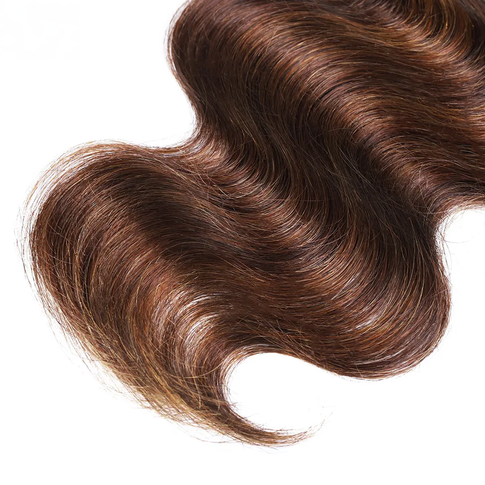 Ocean Brazilian Body Wave Brown Ombre Hair Bundles | Hypoallergenic - Allergy Friendly - Naturally Free