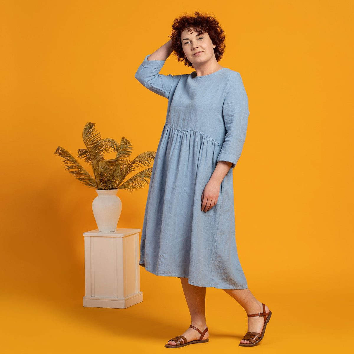 MENIQUE Smock Dress Lucy Cloudy Blue