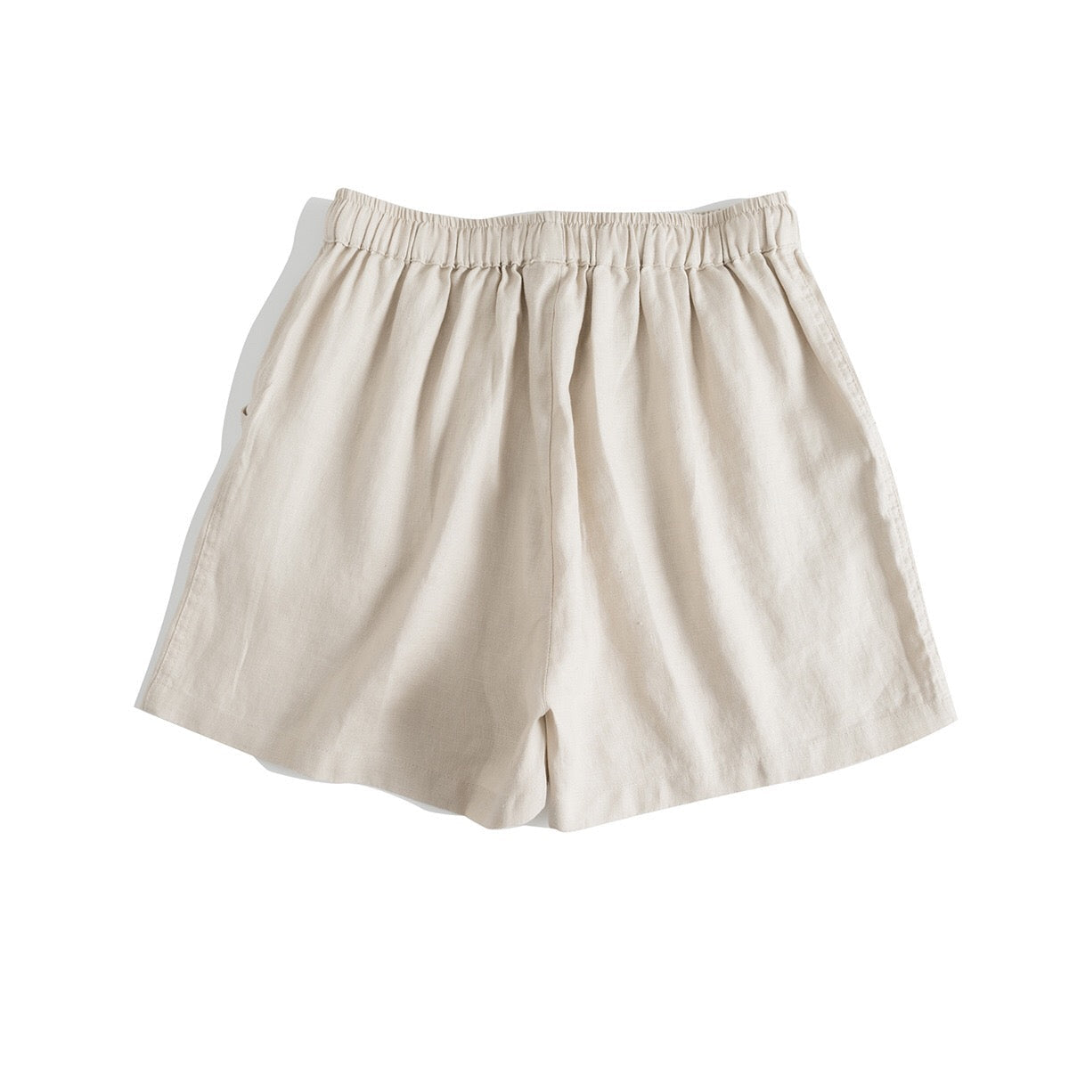 Spice Grove White Drawstring 100% Linen Shorts | Hypoallergenic - Allergy Friendly - Naturally Free
