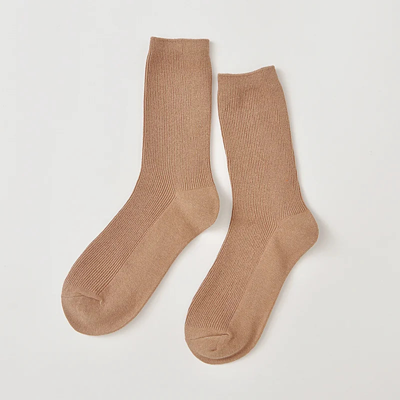 Sunbutter Delight Fine Ribbed Cotton Womens Socks | Hypoallergenic - Allergy Friendly - Naturally Free