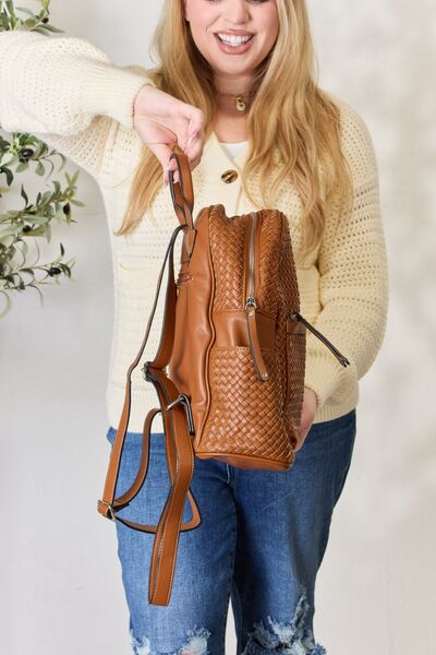 Urban Nomad Vegan Leather Woven Backpack | Hypoallergenic - Allergy Friendly - Naturally Free