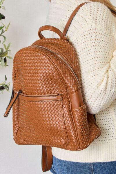 Urban Nomad Vegan Leather Woven Backpack | Hypoallergenic - Allergy Friendly - Naturally Free