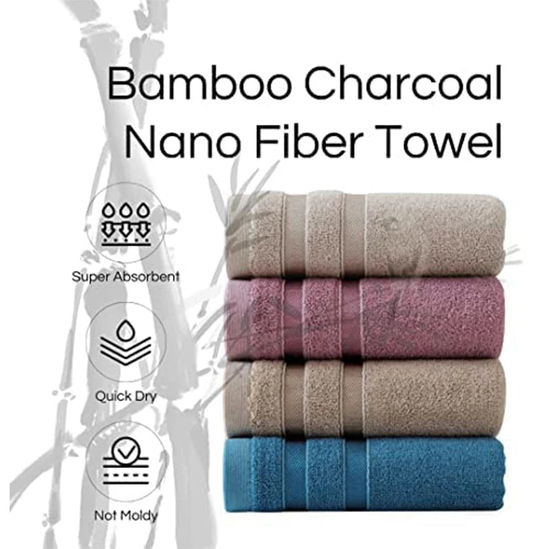 Warm Hues Terry Bamboo Cotton Bath Towel | Hypoallergenic - Allergy Friendly - Naturally Free