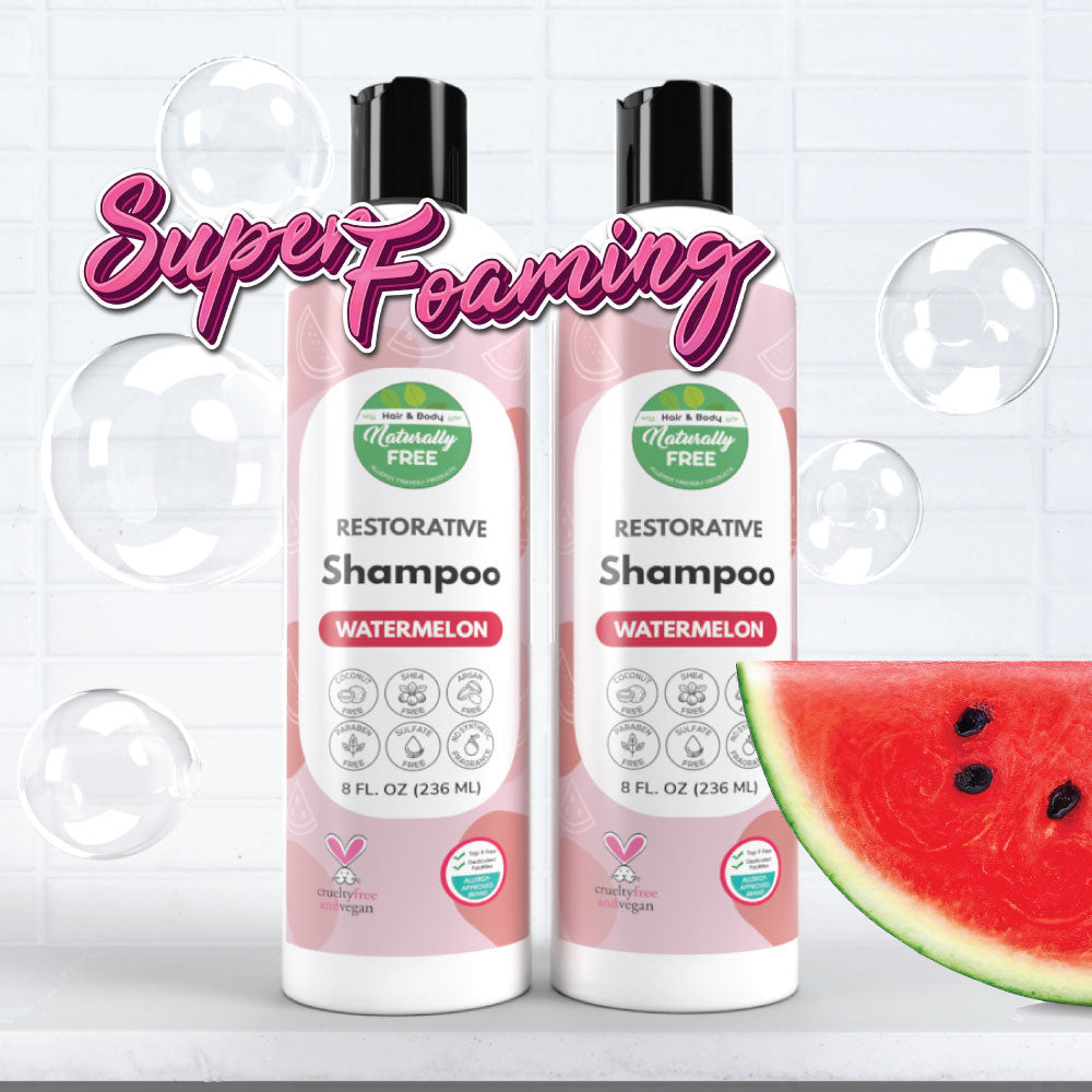 Watermelon Restorative Shampoo | Hypoallergenic - Allergy Friendly - Naturally Free