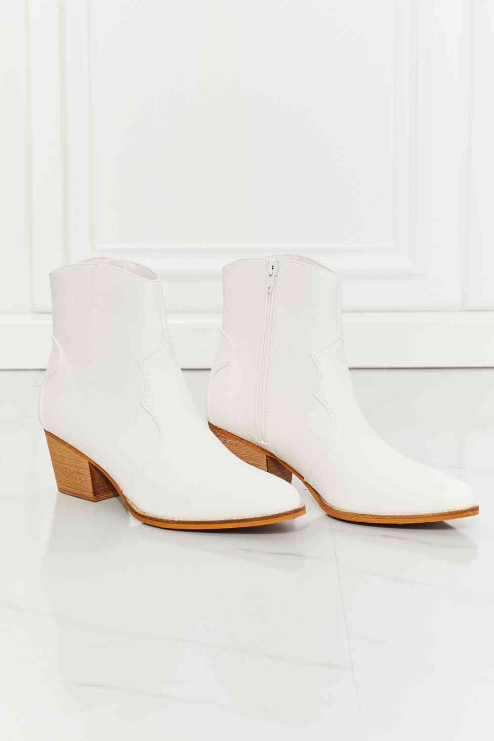 Western Ivory Ankle Vegan Leather Womens Boots | Hypoallergenic - Allergy Friendly - Naturally Free