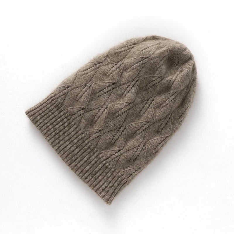 Winter Berries Knit Cashmere Womens Hat | Hypoallergenic - Allergy Friendly - Naturally Free