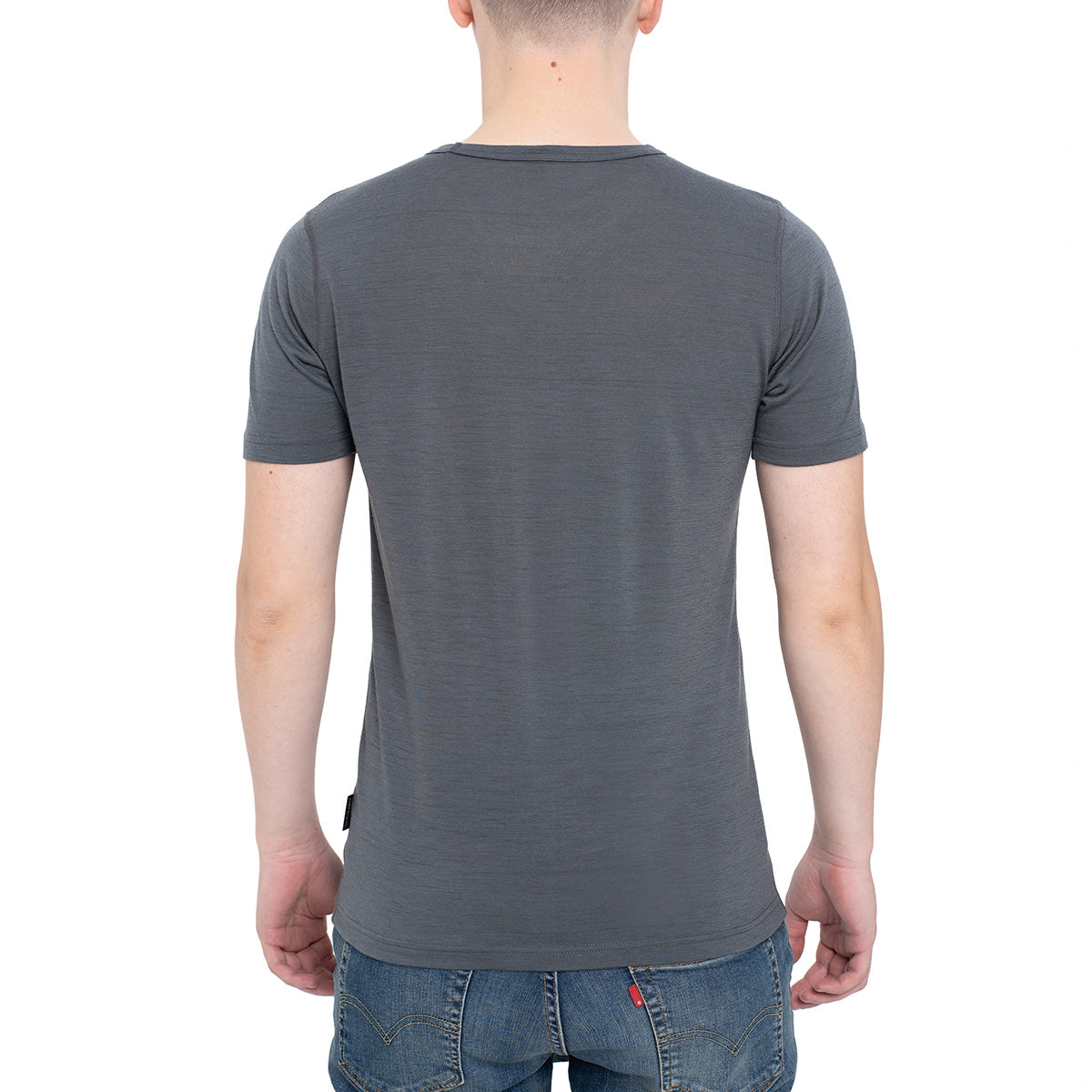 MENIQUE 100% Merino Wool Mens Shirt Perfect Grey