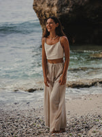 THE HAND LOOM June 100% Organic Cotton Womens Pants - Oatmeal