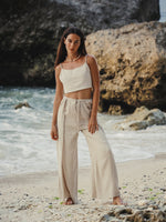 THE HAND LOOM June 100% Organic Cotton Womens Pants - Oatmeal