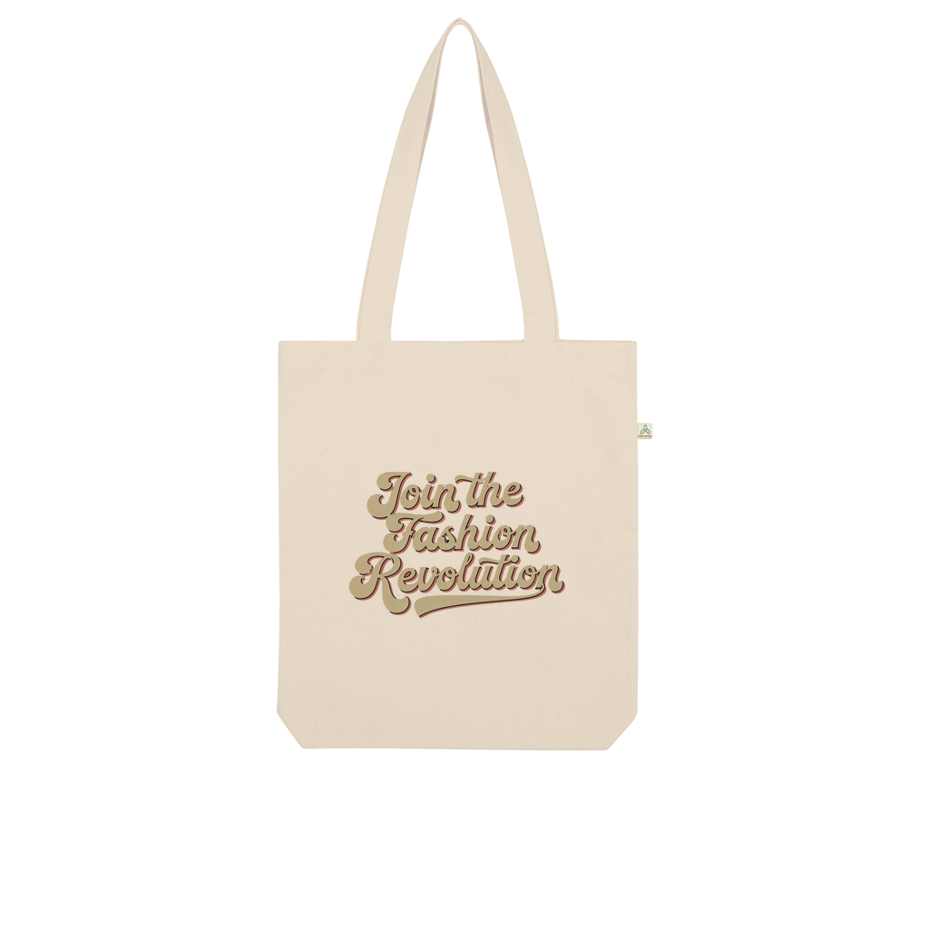 Join The Fashion Revolution 100% Organic Cotton Womens Tote Bag