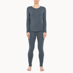 MENIQUE 100% Merino 2Pcs Wool Womens Sweatshirt & Leggings Set