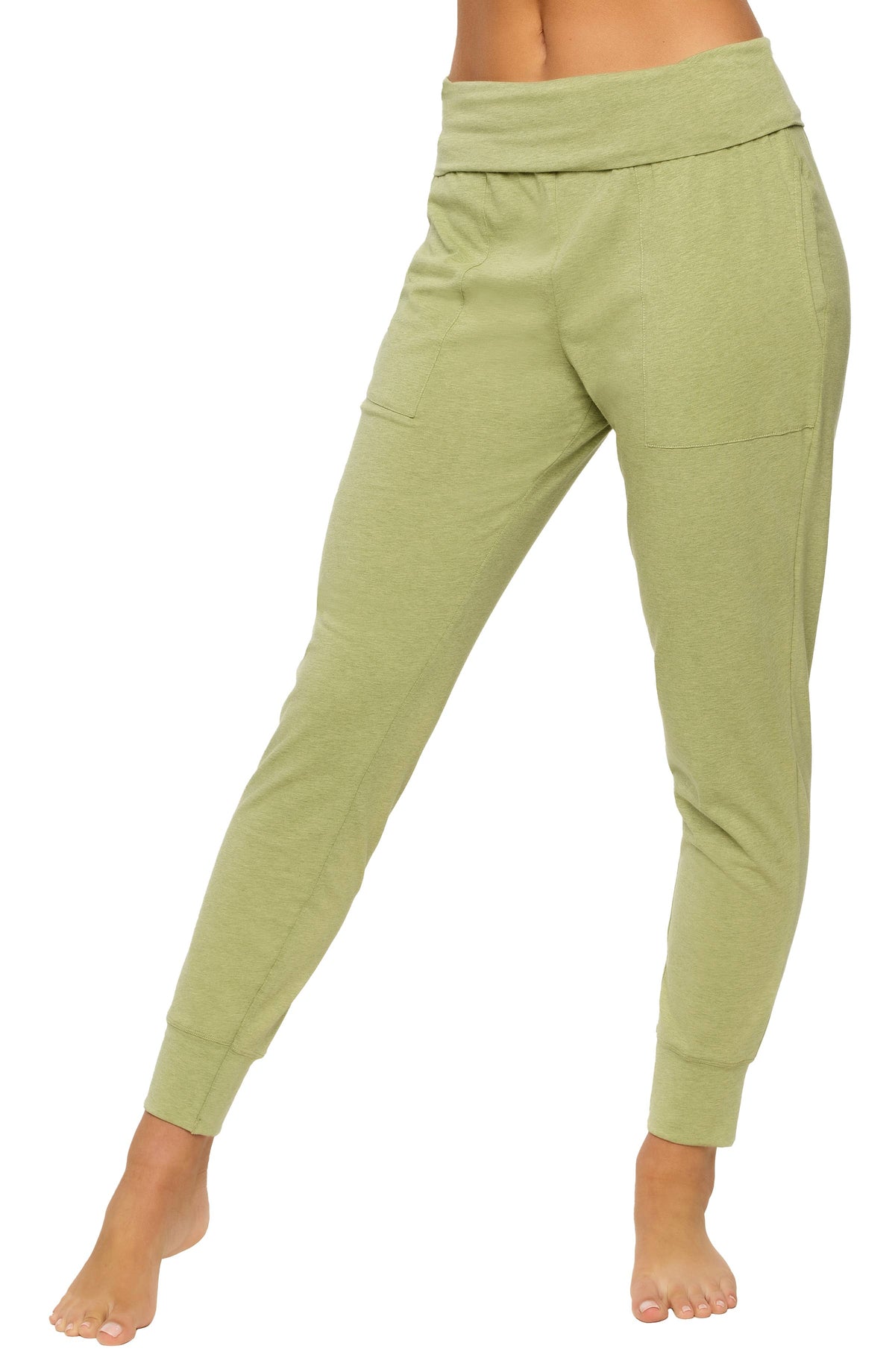 FELINA Stretch Fold-Waist Joggers