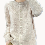 Natural Earthtones nce 100% Cashmere Womens Cardigan