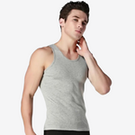 Mountain Mist Basic 3Pcs Sleeveless 100% Cotton Mens Tank