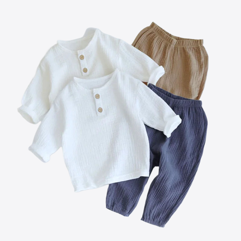 Wilderness Wander Organic Cotton Baby Boys & Girls Shirt & Pant Set