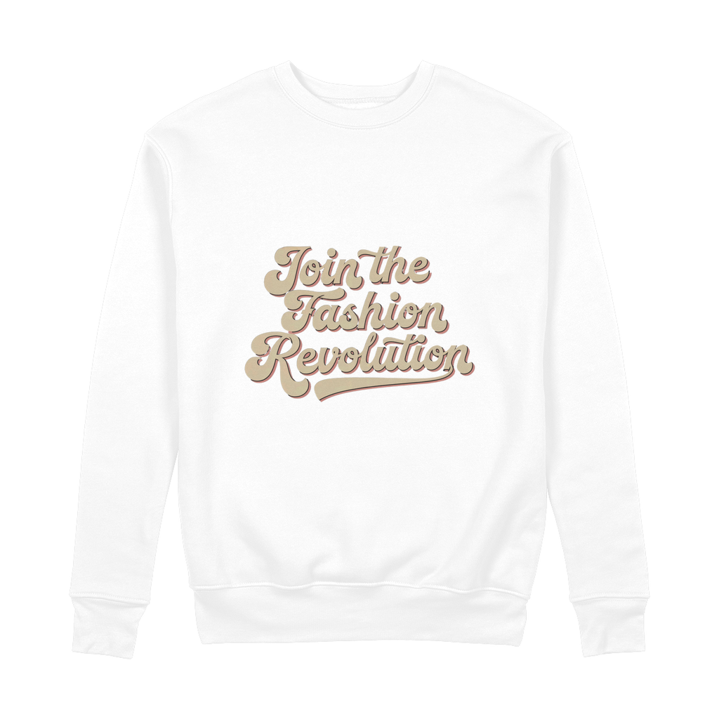 Join The Revolution 100% Organic Cotton Womens Graphic Sweatshirt