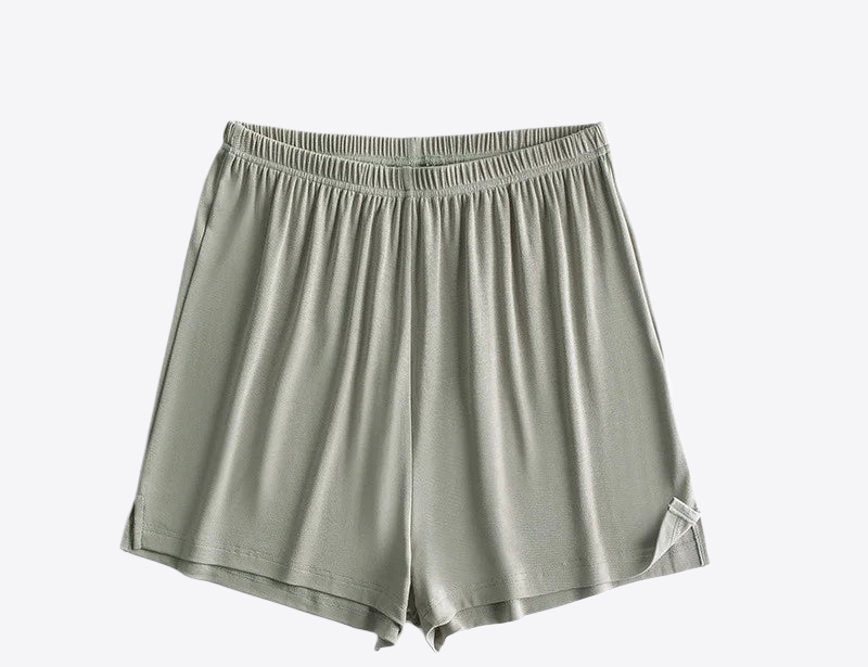 Green Hues Viscose Womens Lounge Shorts
