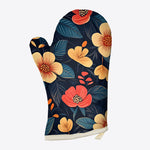 Floral Midnight 100% Cotton Oven Mitts