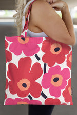 Flower Power Canvas 100% Cotton Womens Tote Bag