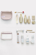 Starry Glam Detachable 2-in-1 100% Cotton Makeup Bag