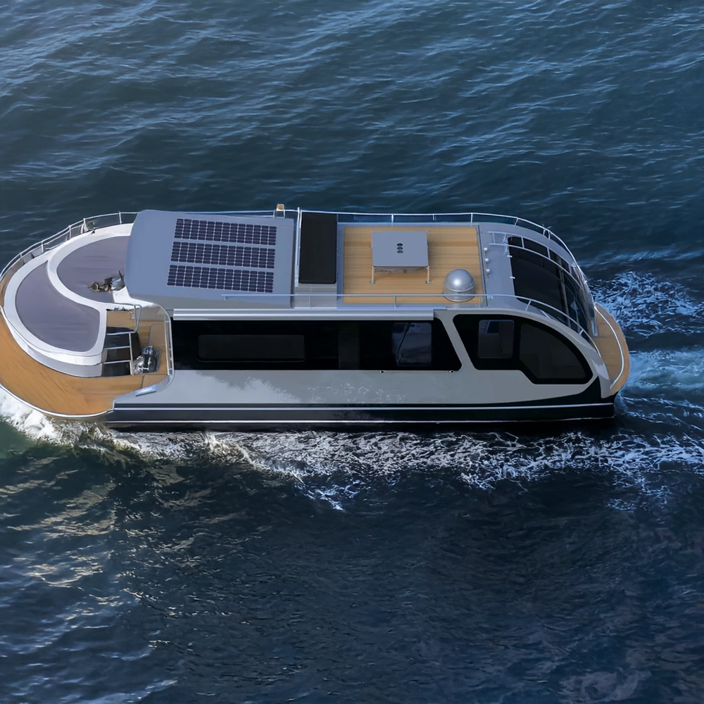 Allhouse Boat Luxury Villa Solar Powered Yacht