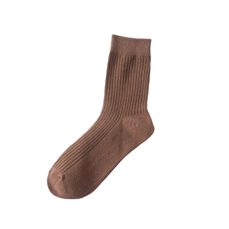 Fall Caviar Ribbed 100% Cotton Mens Socks | Hypoallergenic - Allergy Friendly - Naturally Free