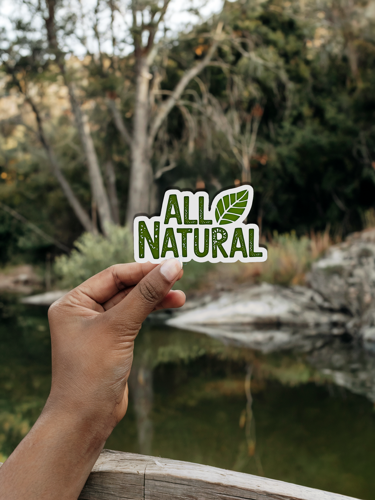 All Natural Biodegradable Eco-Friendly Sticker Decal