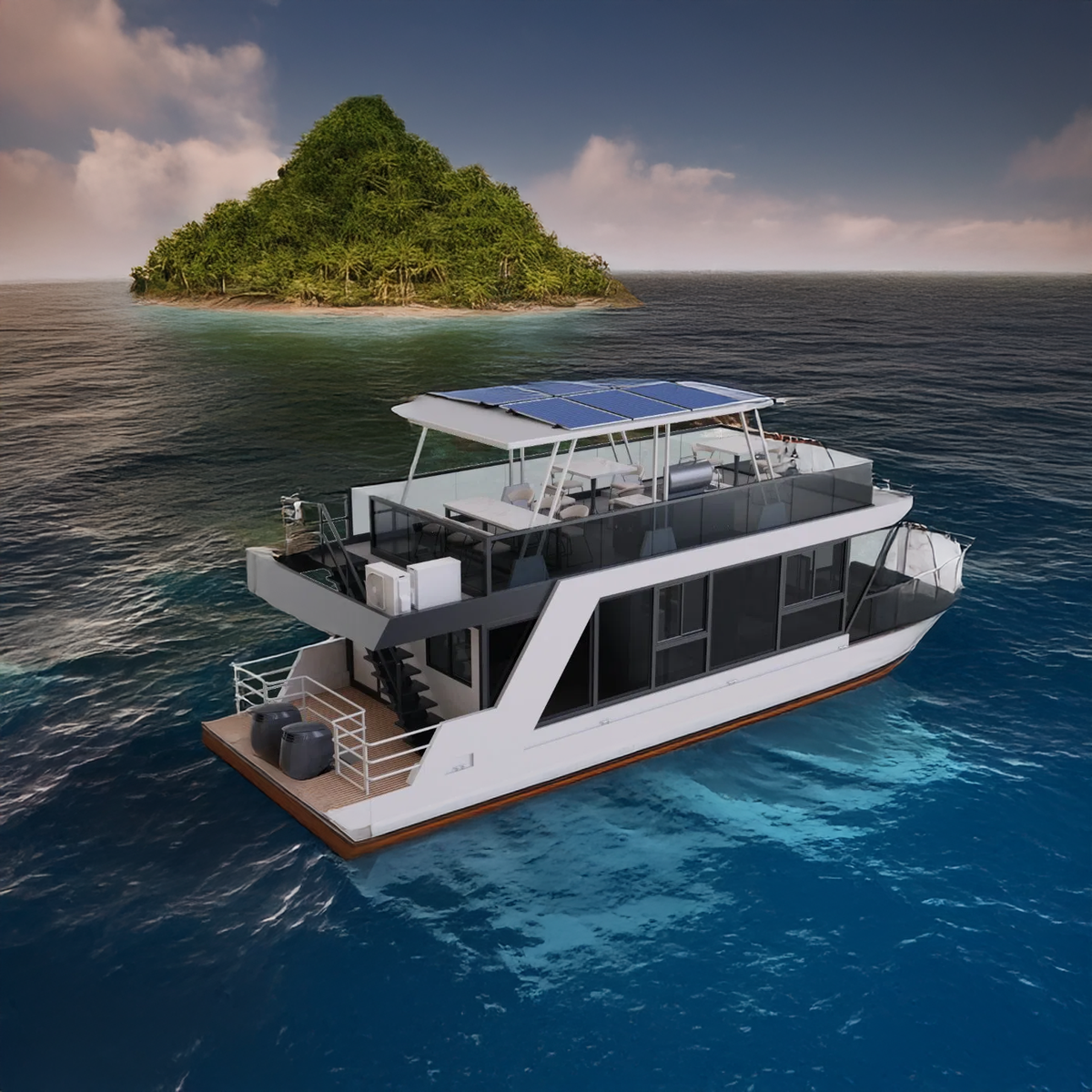 Energy Savers Solar Powered Boat House