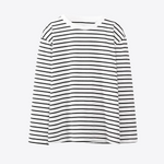 Noir Pathways Stripes Long Sleeve Cotton Womens Shirt