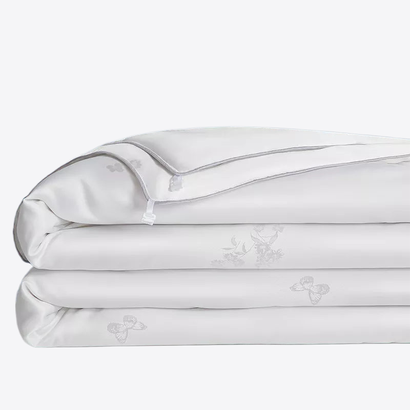Garden Oasis 100% Cotton Comforter With Mulberry Silk Filling