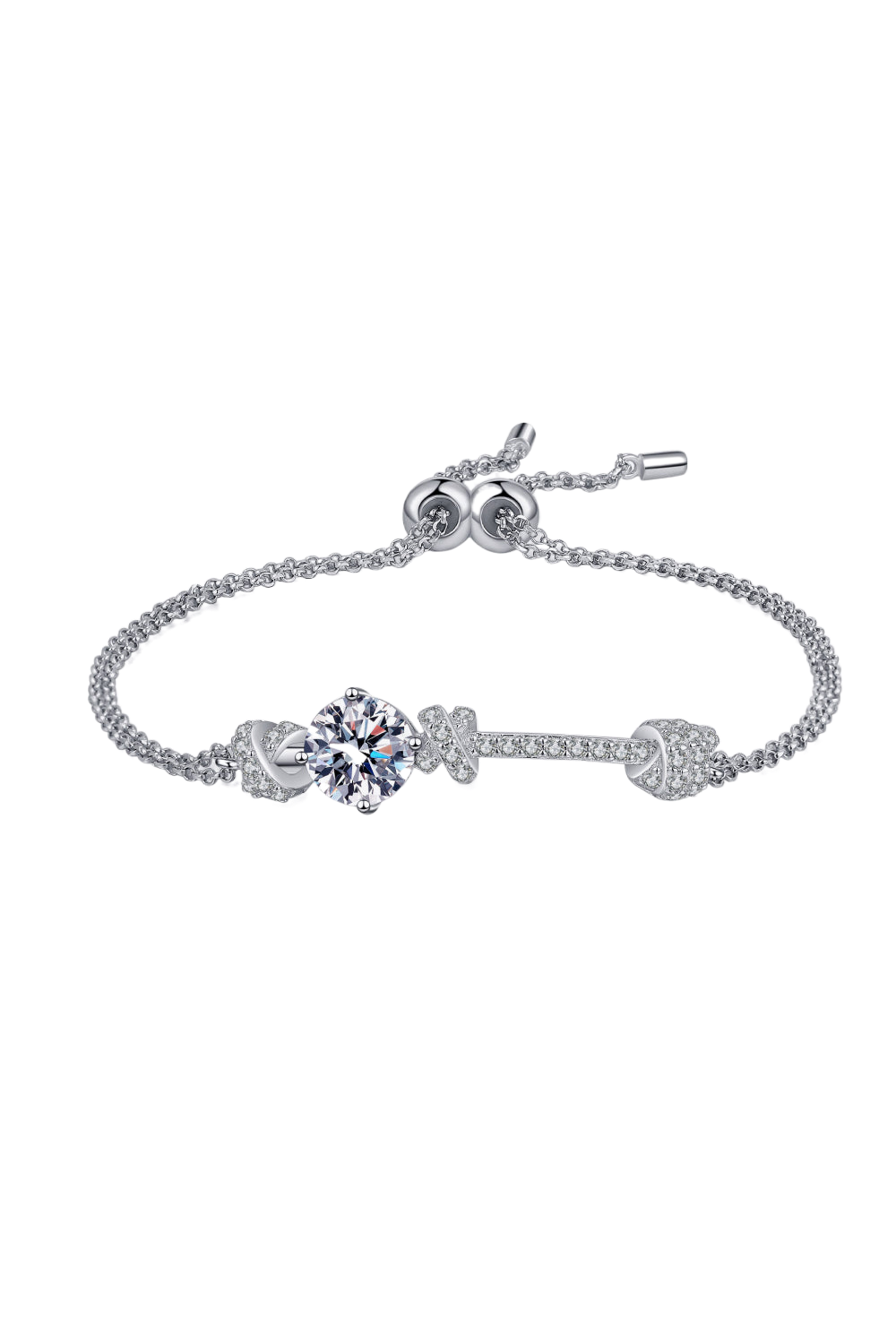 Earth's Splendor Moissanite Sterling Silver Bracelet | Hypoallergenic - Allergy Friendly - Naturally Free