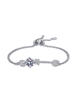 Earth's Splendor Moissanite Sterling Silver Bracelet | Hypoallergenic - Allergy Friendly - Naturally Free