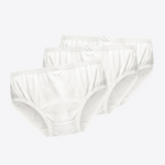 Girls Panties Kids Cotton Underwear Children's Briefs Short Solid White Color 3Pcs/lot