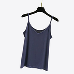 Ivory Orchid V-Neck Basic Viscose Womens Tank