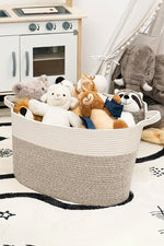 Beige Hues 100% Cotton Storage Basket