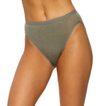 FELINA Stretch Hi Cut Organic Cotton Womens Panties