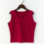 Raspberry Tart Sleeveless Camisole Cotton Womens Crop Top