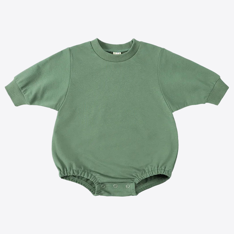 Green Spinach Cotton Baby Romper